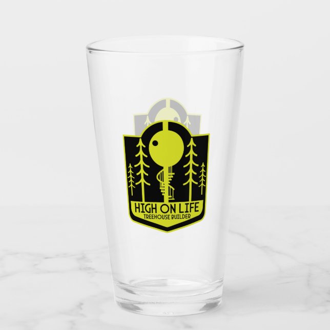 Treehouse Boy Back To School Glass (Front)