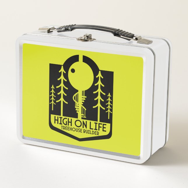 Treehouse Boy Back To School Metal Lunch Box (Front)