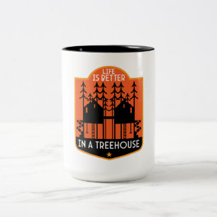 Treehouse Gifts Two-Tone Coffee Mug