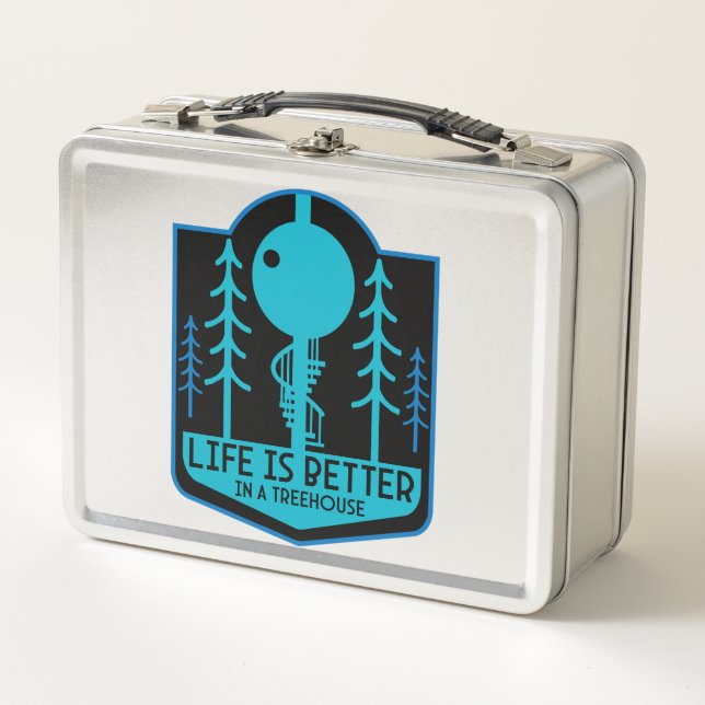 Treehouse Homes Metal Lunch Box (Front)