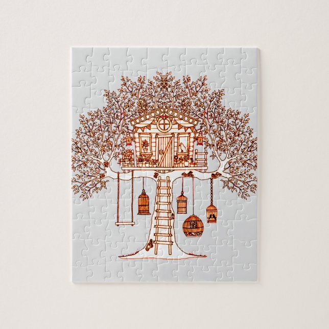 Treehouse Jigsaw Puzzle (Vertical)