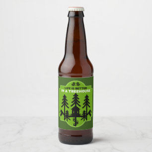 Treehouse Living Beer Bottle Label