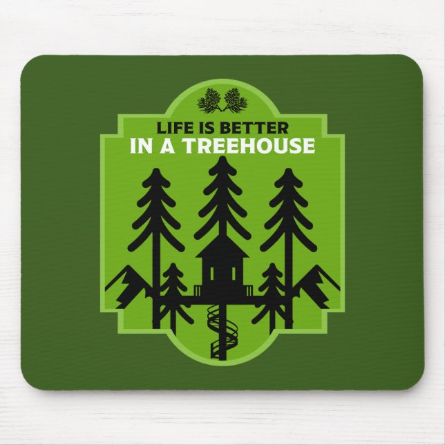 Treehouse Living Mouse Pad (Front)