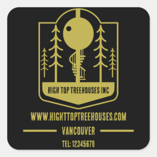 Treehouse Master Builder Square Sticker