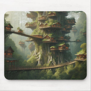 Treehouse Metropolis Mouse Pad