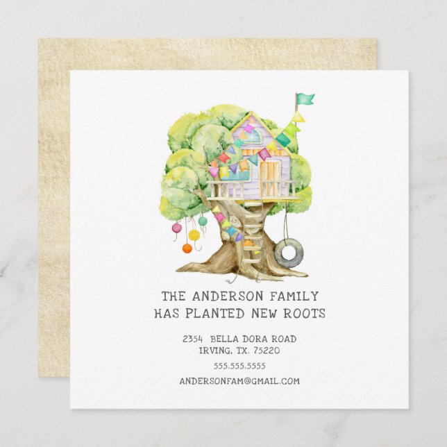 Treehouse Moving Announcement (Front/Back)