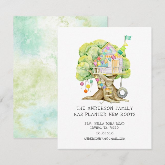 Treehouse Moving Announcement (Front/Back)