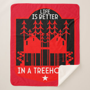 Treehouse Playhouse Gifts And Apparel Sherpa Blanket