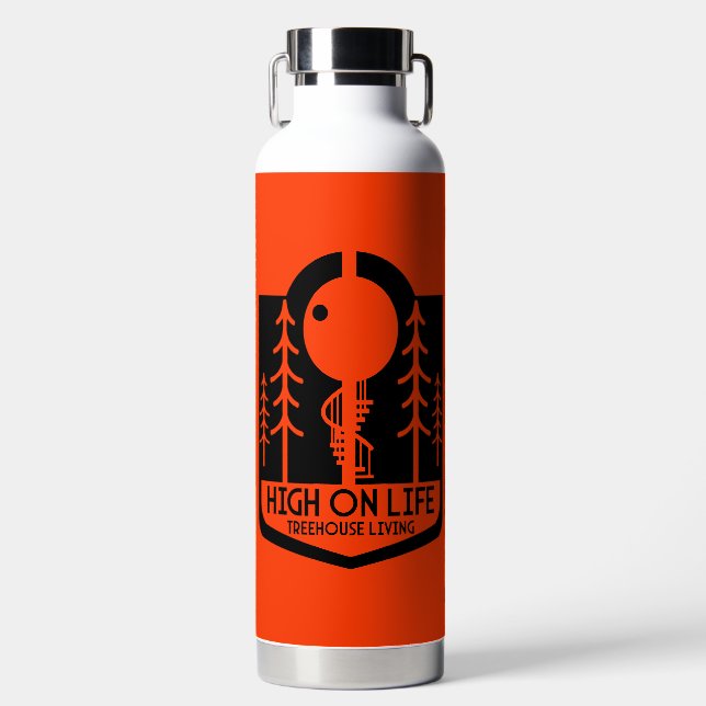 Treehouses Back To School Water Bottle (Front)