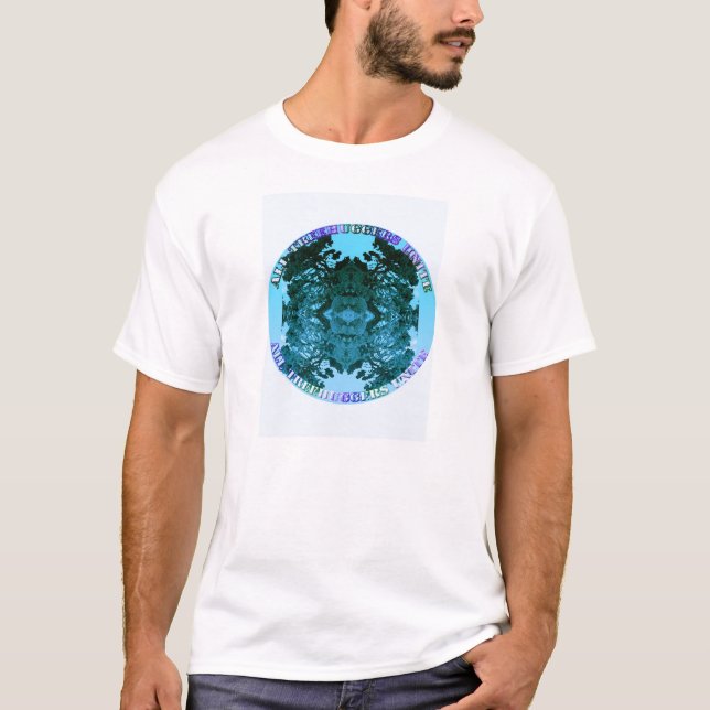 Treehuggers Unite (Turquoise) T-Shirt (Front)