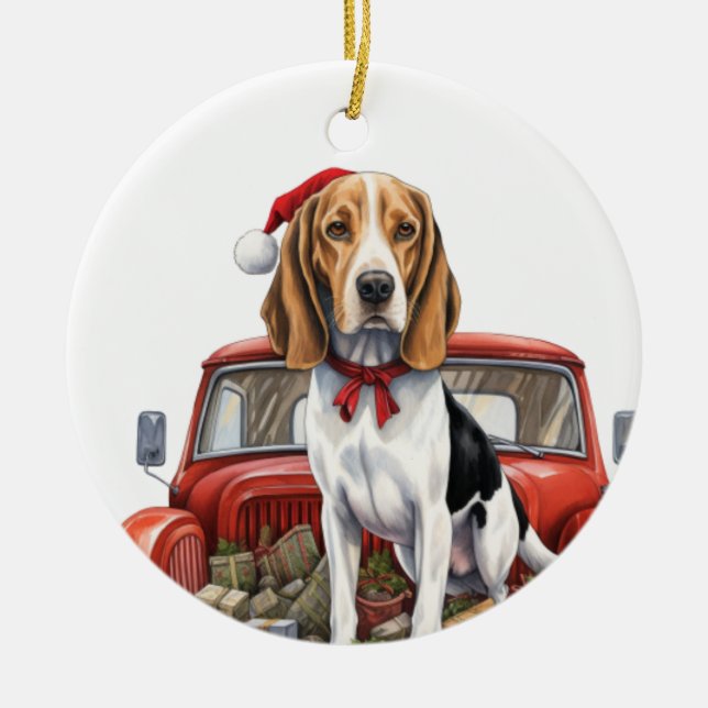 Treeing Walker Coon Hound ornament (Front)