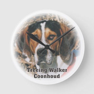 Treeing Walker Coonhound Dog Clock