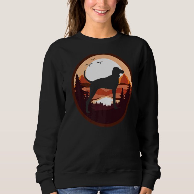 Treeing Walker Coonhound Dog Retro  2 Sweatshirt (Front)