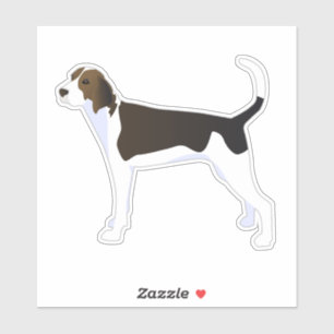 Treeing Walker Coonhound Dog Side View Silhouette