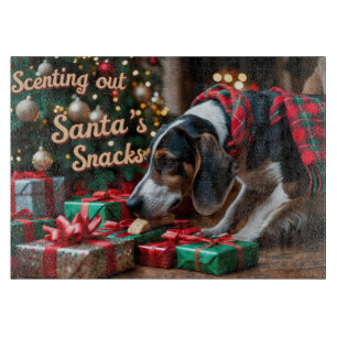 Treeing Walker Coonhound Festive Holiday Christmas Cutting Board
