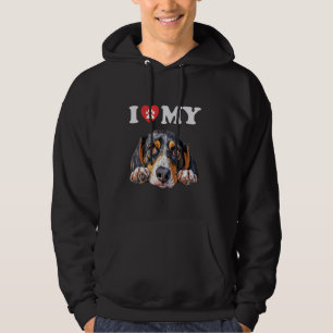 Treeing Walker Coonhound I Heart My Dog Funny Dog Hoodie