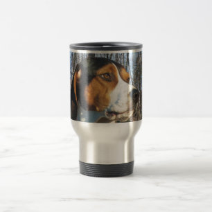 Treeing Walker Coonhound In Woods Travel Mug