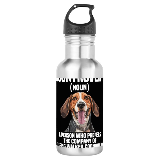 Treeing Walker Coonhound Lover Dog Coontrovert 710 Ml Water Bottle (Front)