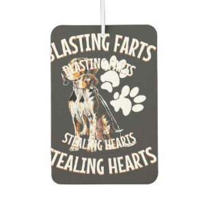 Treeing Walker Coonhound Lover Dog Owner Blasting Car Air Freshener