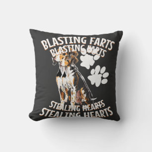 Treeing Walker Coonhound Lover Dog Owner Blasting Cushion