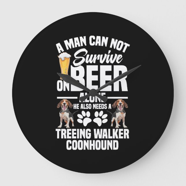 Treeing Walker Coonhound Owner Also Needs Large Clock (Front)