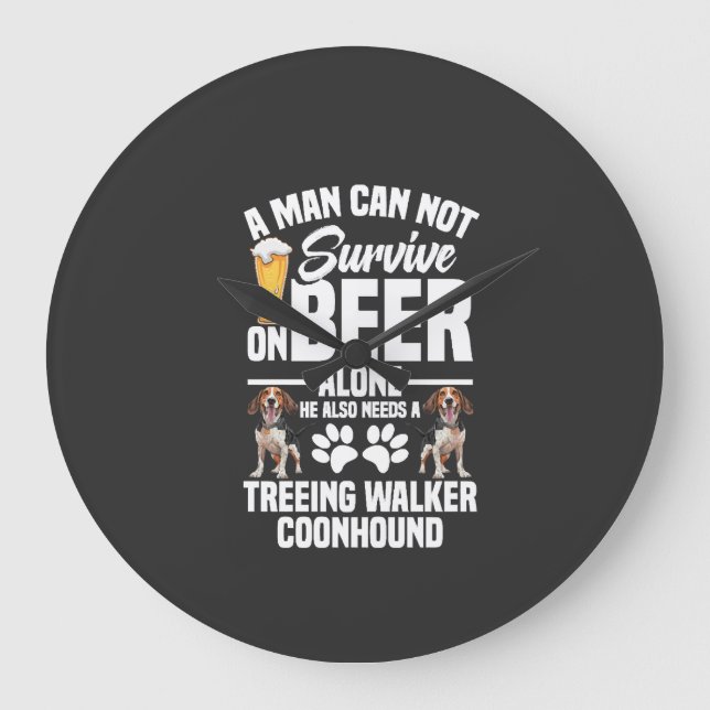 Treeing Walker Coonhound Owner Also Needs Large Clock (Front)