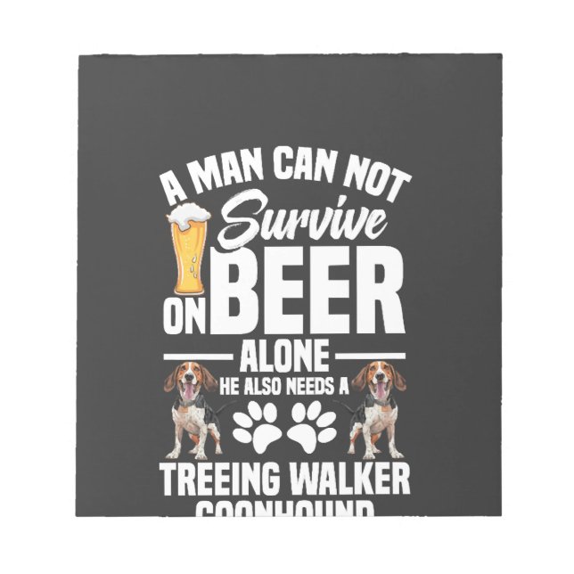 Treeing Walker Coonhound Owner Also Needs Notepad (Front)