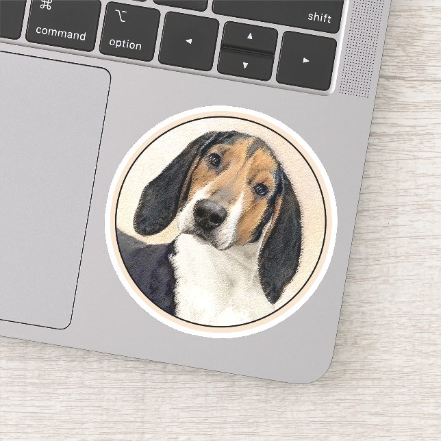 Treeing Walker Coonhound Painting - Original Art (Detail)