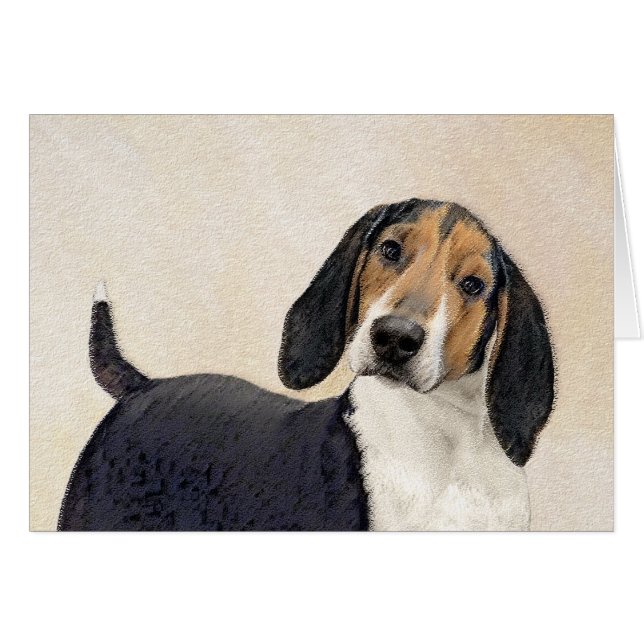 Treeing Walker Coonhound Painting - Original Art (Front Horizontal)