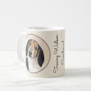 Treeing Walker Coonhound Painting - Original Art Coffee Mug