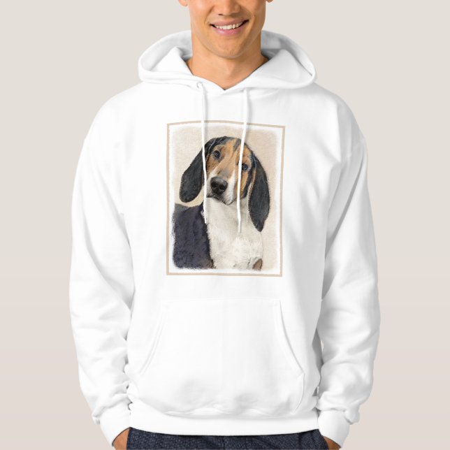 Treeing Walker Coonhound Painting - Original Art Hoodie (Front)