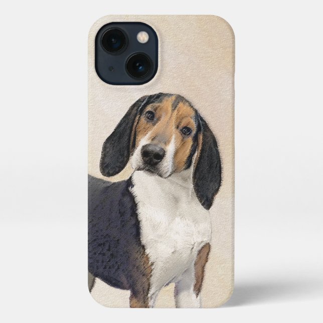 Treeing Walker Coonhound Painting - Original Art iPhone Case (Back)