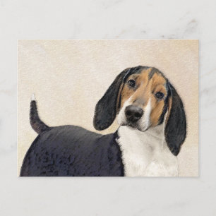 Treeing Walker Coonhound Painting - Original Art Postcard