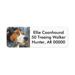 Treeing Walker Coonhound Return Address Label