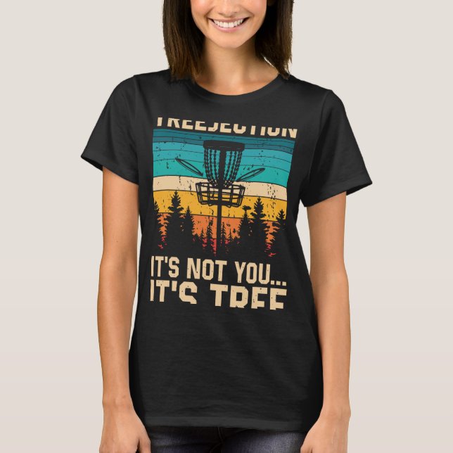 Treejection Disc Golf Player Funny Frisbee Golf Di T-Shirt (Front)