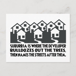 Treeless Suburbia Postcard