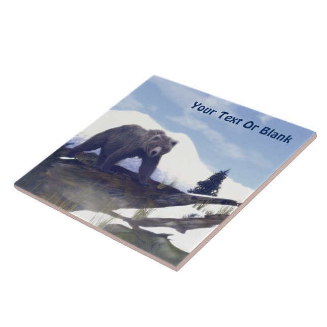 Treeline Grizzly Ceramic Tile (Side)