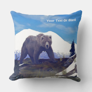 Treeline Grizzly Cushion