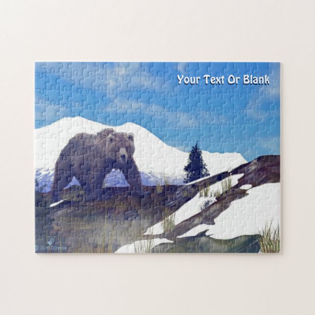 Treeline Grizzly Jigsaw Puzzle (Horizontal)