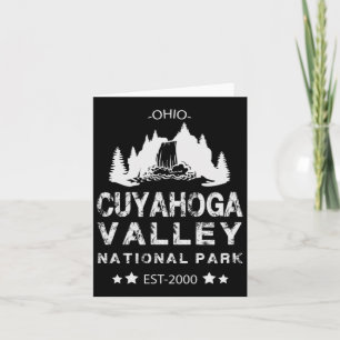 Treeline With Waterfall Cuyahoga Valley National P Card