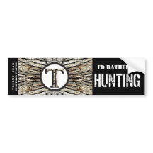 Treemo Gear Camo Personalised Bumper Sticker- Hunt