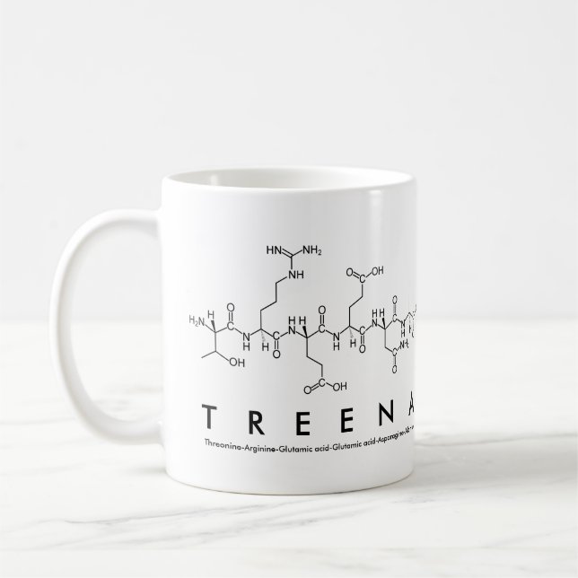 Treena peptide name mug (Left)