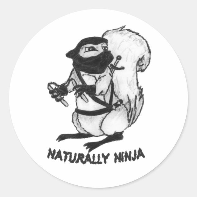 Treerat Ninja Classic Round Sticker (Front)