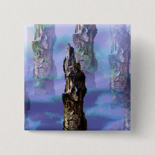 TREES 15 CM SQUARE BADGE