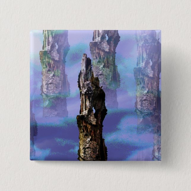 TREES 15 CM SQUARE BADGE (Front)