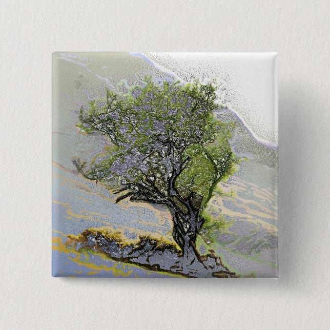TREES 15 CM SQUARE BADGE (Front)