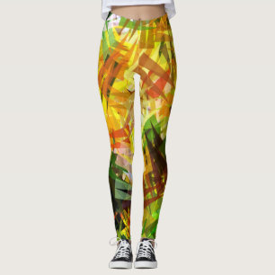TREES ABSTRACT LEGGINGS