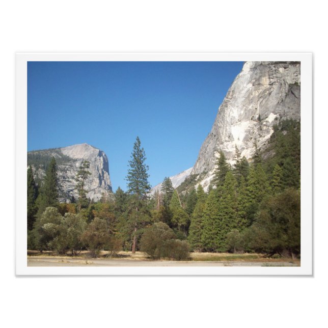 "Trees Amidst Mountains" Yosemite Valley Poster (Front)