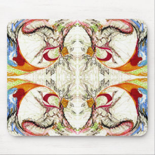 Trees and Birds fantasy Mouse Pad