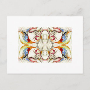 Trees and Birds fantasy Postcard